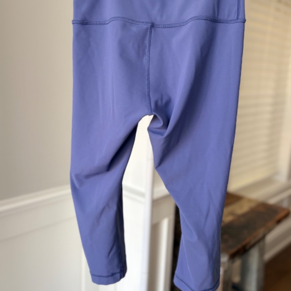 Lululemon Align High Rise Crop Leggings Blue Purple Buttery Soft Size 6 - Picture 2 of 5